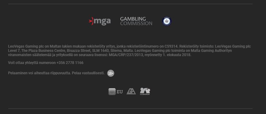leovegas turvallinen nettikasino